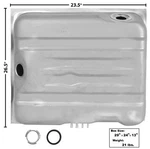 1971-72 Barracuda Gas Tank 18 Gal. 4 Vent Pipes. Fixed Price $148.80.