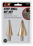 Performance Tool Step Drill Bit 2-PIECE Set W9004. Fixed Price $21.99.