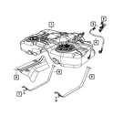 Genuine Mopar Fuel Tank 68104387AD. Fixed Price $890.10.