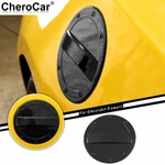 Gas Cap Cover Fuel Filler Door Trim For 17+ Chevrolet Camaro, Carbon Fiber. Fixed Price $20.29.