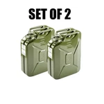 Set Of 2X Valpro European 2023 Nato Style Steel Jerry Can 20L / 5.25 Gal. GJC20R. Fixed Price $224.40.