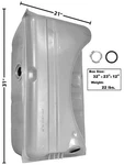 1970-71 Dart, Duster, Scamp, Valiant Gas Tank 16 Gallon W/4 Vent Pipes New. Fixed Price $119.87.