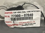 Genuine Toyota Fuel Tank Cap 77300-07040. Fixed Price $26.45.