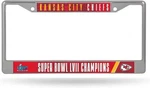 Kansas City Chiefs 2023 Super Bowl Lvii Champions Metal License Plate Frame.... Fixed Price $14.84.