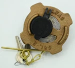 Vintage Nos Velvac 68L-3 Brass Locking Fuel Cap. Fixed Price $32.99.