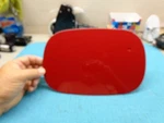Alfa Romeo Stelvio 17 18 19 20 21 Rosso Red Fuel Gas Filler Door Flap Cover. Fixed Price $198.99.
