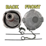 3-1/2" Vented Diesel Fuel Cap For Peterbilt Volvo Mack, 3.5" Non-locking, Alum. Fixed Price $28.77.