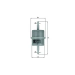 Mahle Fuel Filter KL63 In-line Oem Specification Replacement Part. Fixed Price $12.57.