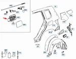 New Mercedes-benz Glk-class X204 Fuel Tank Cover A2046300367 No Duty To. Fixed Price $132.53.