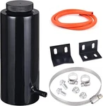 Universal Radiator Coolant Catch Tank Overflow Reservoir Silver Aluminum Black. Fixed Price $22.99.