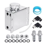 0.26 Gallon 1L Fuel Tank With Cap And Level Sender Polished Aluminum Silver. Fixed Price $27.99.