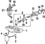 Genuine Gm Fuel Tank Filler Pipe Housing Assembly 25720597. Fixed Price $15.14.