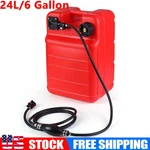 24L/6 Gallon Portable Boat Fuel Tank Plastic Marine Outboard Gas With Hose. Fixed Price $61.99.