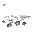Mercedes X166 Gl/ml/gls Engine Motor Turbo Exhaust Heat Splash Shield Set M278. Fixed Price $74.99.