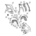 For Dodge Durango 2021-2022 Mopar 6ZZ99TZZAA Fuel Filler Door. Fixed Price $95.91.