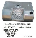 International 4300 / 4400 Fuel Tank 16 X 25 35 - 55 Gal., Passenger Side. Fixed Price $809.43.