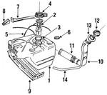 Genuine Land-rover Fuel Tank Filler Neck ESR2834. Fixed Price $100.18.