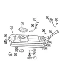Genuine Mopar Fuel Filler Cap 5102961AB. Fixed Price $42.81.