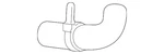 Genuine Mitsubishi Connector Hose MR503544. Fixed Price $37.04.