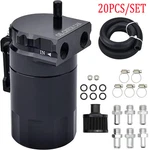 Oil Catch Can Kit Reservoir Baffled Tank With Breather Filter Universal Aluminum. Fixed Price $23.69.