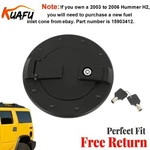 For Hummer H2 2003-2009 New Black Locking Fuel Door Gas Tank Cap Cover Aluminum. Fixed Price $81.90.