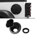 Black Fuel Door Gas Tank Cap Cover Carving Half Face For Jeep Wrangler Jk 07-18. Fixed Price $34.59.
