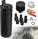 Universal Aluminum Oil Catch Can Kit Reservoir Baffled Tank With Breather Filter. Fixed Price $18.99.