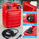 Marine 6 Gallon Plastic Outboard Gas Tank External Boat Fuel 24L With Hose. Fixed Price $64.99.