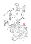 Genuine Audi Fuel Tank With Narrow Filler Neck 22MM 5Q0201060HC. Fixed Price $1158.82.