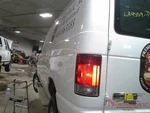 2013 Ford E250 Van Gas Fuel Filler Door Lid Cover White. Fixed Price $90.00.