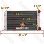 Row AA5052 Aluminum Radiator For Vw Scirocco/pro Stock Style Alloyworks. Fixed Price $99.00.