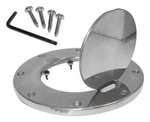 Fits 1997-2006 Jeep Wrangler Polished Aluminum Non-locking Fuel Door. Fixed Price $113.83.