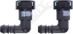 Apdty 911236 Fuel Line Retaining Clips; Set Of Two; 3/8X3/8" W/ 90 Degree Bend. Fixed Price $24.73.
