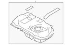Genuine Mitsubishi Fuel Tank Assembly 1700B706. Fixed Price $812.24.