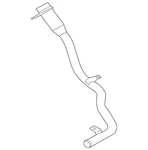 Genuine Jaguar Fuel Filler Neck C2D40522. Fixed Price $238.94.