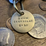 1982 Chevrolet C-10 Truck Solid Brass Key Fob Chevy Pick Up. Fixed Price $14.95.