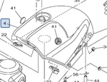 Take Off Yamaha FJR1300 2018-2019 Blue Fuel Tank 3P6-24110-00-PF. Fixed Price $299.99.