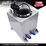 Polished Aluminum 2.5 Gallon 10L Fuel Cell Tank Racing Drift W/ Level Sender. Fixed Price $54.39.