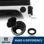 Hooke Road Black Metal Gas Tank Cap Aluminum Cover Fit Jeep Wrangler Jk 07-18. Fixed Price $34.99.