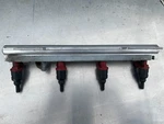 2000-2004 Volvo S40 V40 Fuel Rail Pipe With Red Injectors 2.0L 4CYL Turbo. Fixed Price $75.00.
