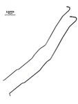 Mercedes X164 Genuine GL350 ML350 Bluetec Diesel Fuel Line Set Feed Return 07-12. Fixed Price $174.99.