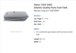 Stens 1203-3402 Atlantic Quality Parts Fuel Tank Massey Ferguson 189209M91. Fixed Price $587.53.