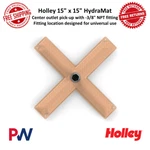 Holley 15" X Hydramat, Cross, Center Outlet Pick-up With -3/8" Npt Fitting. Fixed Price $575.94.