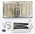 62-65 Nova Chevy Ii Stainless Gas Tank Kit W/ 3/8" Sender, Filler Hose & Straps. Fixed Price $474.00.