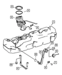 Genuine Mopar Fuel Tank 68034449AA. Fixed Price $628.70.
