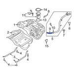 Ford Police Responder Hybrid 2019-2020 DG9Z9047C Fuel Filler Hose. Fixed Price $88.20.