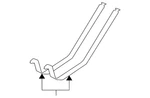 Genuine Volkswagen Fuel Tank Mount Strap 1J0-201-654-F. Fixed Price $83.34.