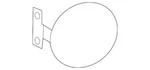 Genuine Ford Fuel Door 9L8Z-78405A26-A. Fixed Price $21.05.