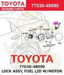 Toyota Genuine Lexus Lock Assy, Fuel Lid W/motor 77030-48090. Fixed Price $141.55.