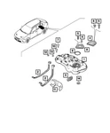 Genuine Mopar Fuel Tank Strap Left 57008484AA. Fixed Price $49.67.